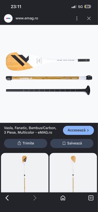 Padela SUP Fanatic carbon