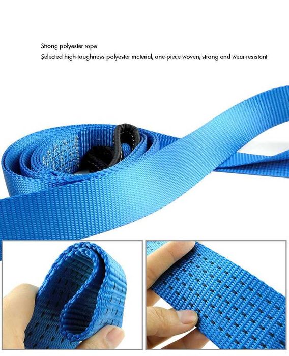 OffRoad Сапан / Въже за теглене 5 Тона 4 Метра Колан За Теглене