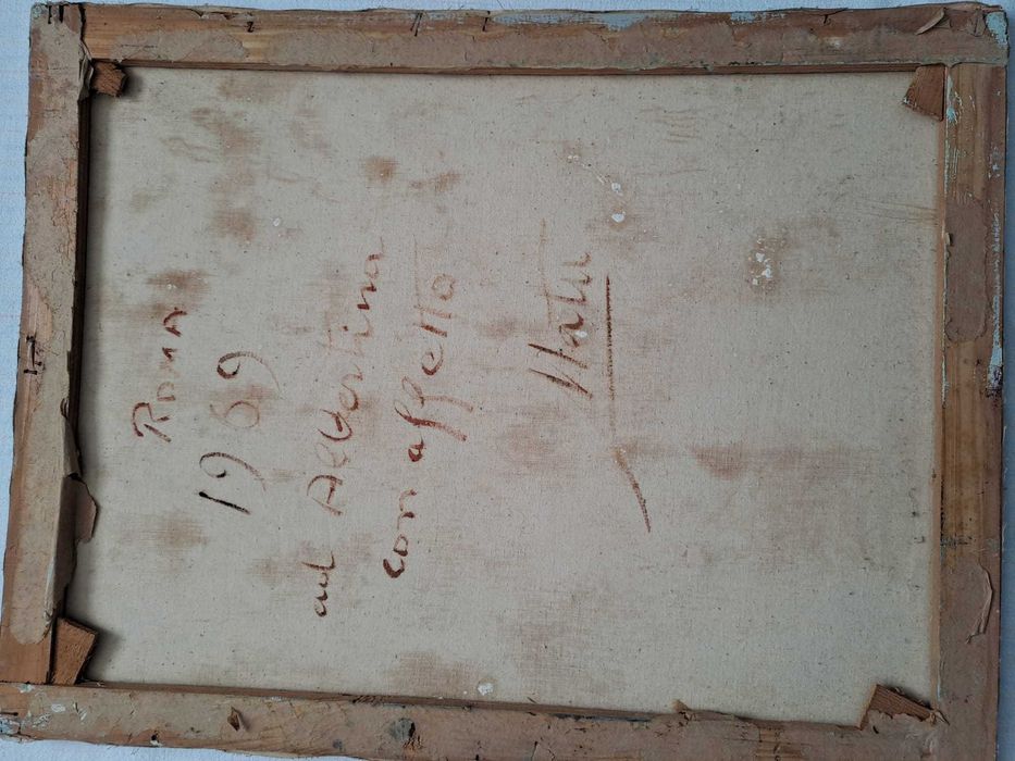 tablou pictura pe panza semnat datat 1969