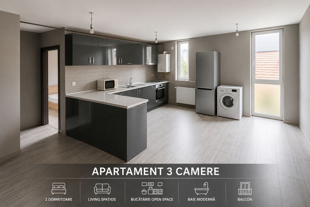 Apartament 3 camere + garaj | Etaj 1 | Str. Brândușelor 59 | Baia Mare