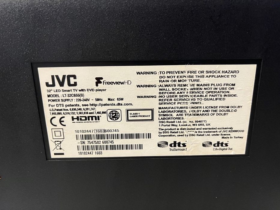 Телевизор JVC запазено