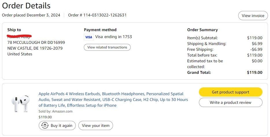 Продам оригинальный Air pods 4