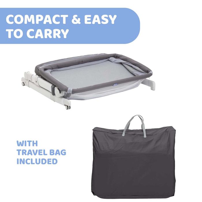 Patut atasabil Chicco Next2Me PopUp Atmoshpere(Gri) 0luni+ NOU SIGILAT