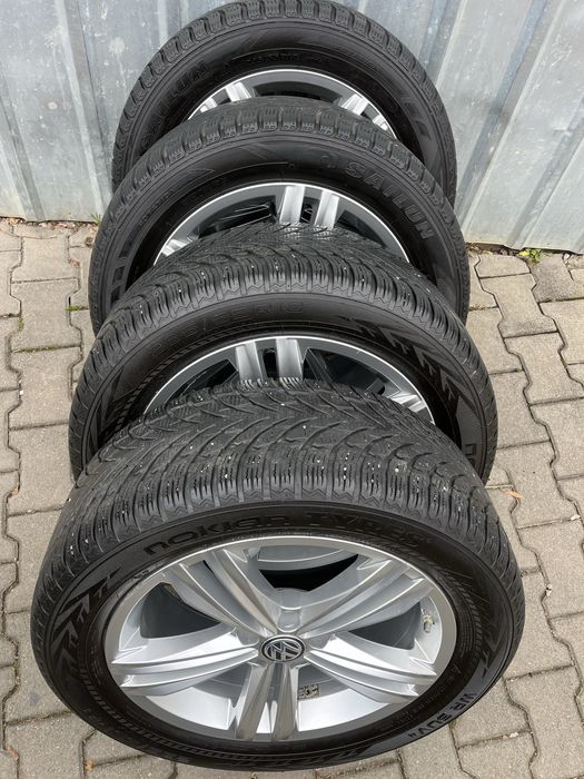 Jante 5x112mm, anvelope iarna 235/55 R18, VW Tiguan Audi Q3 Seat Skoda