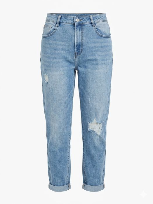 Дамски дънки в стил "mom fit"