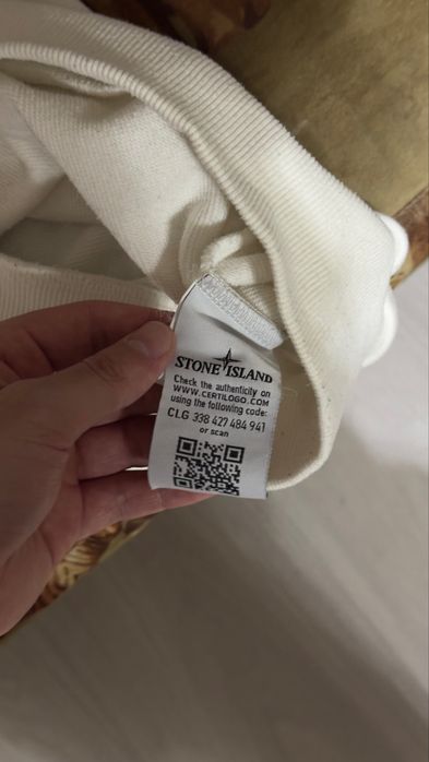 Худи Stone Island white