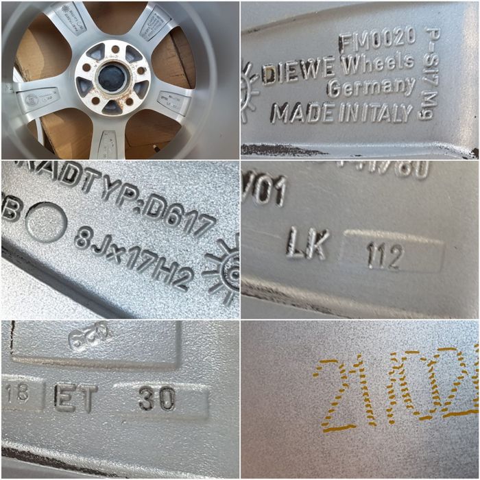 jante aliaj 17; 5x112; Mercedes E class w211, w212, w213
