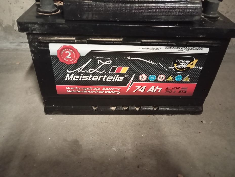 Baterie auto 74 amperi  stare perfecta