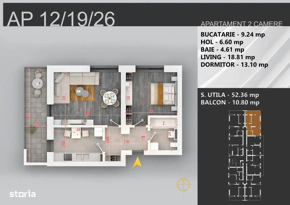 Apartament 2 camere decomandat MUTARE RAPIDA | Theodor Pallady | P+3 — fotografia 3