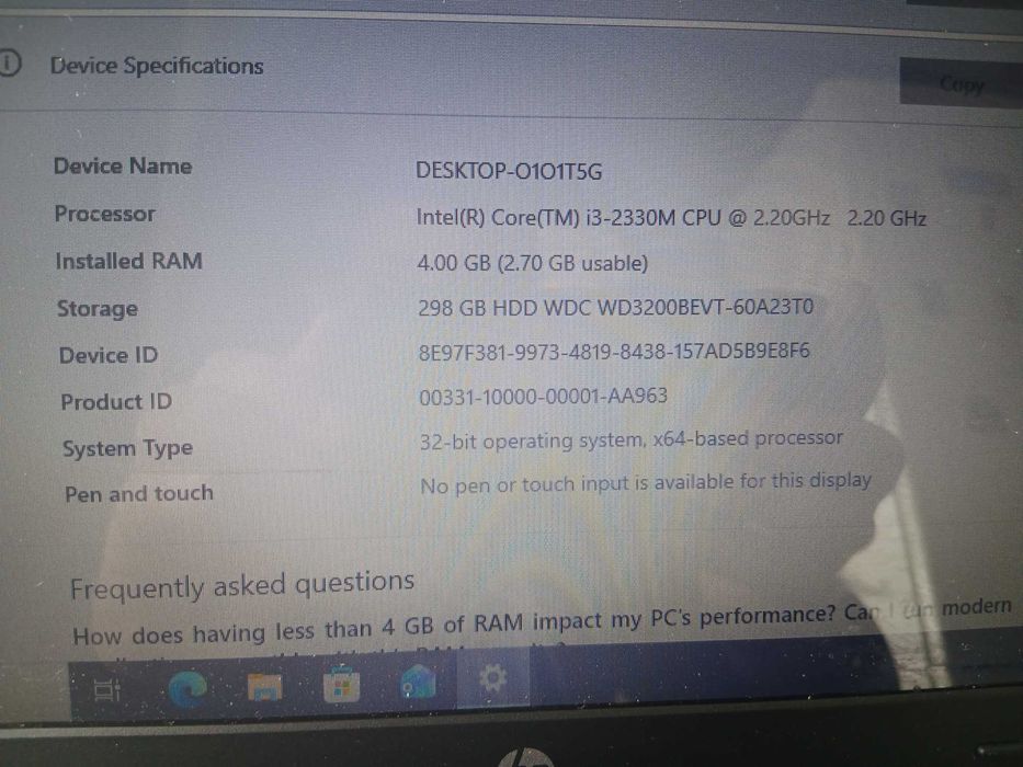 Laptop HP Pavilion G6