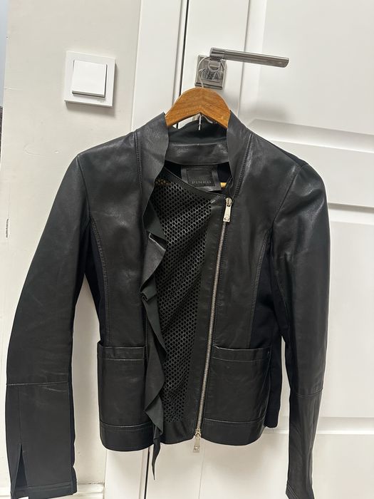 Комбинированная куртка (натуральная кожа/текстиль)