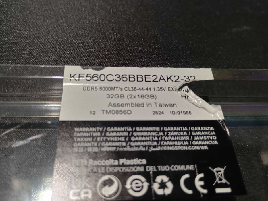 РАМ памет Kingston FURY Beast 32GB (2x16) DDR5 6000MHz CL36 EXPO, XMP
