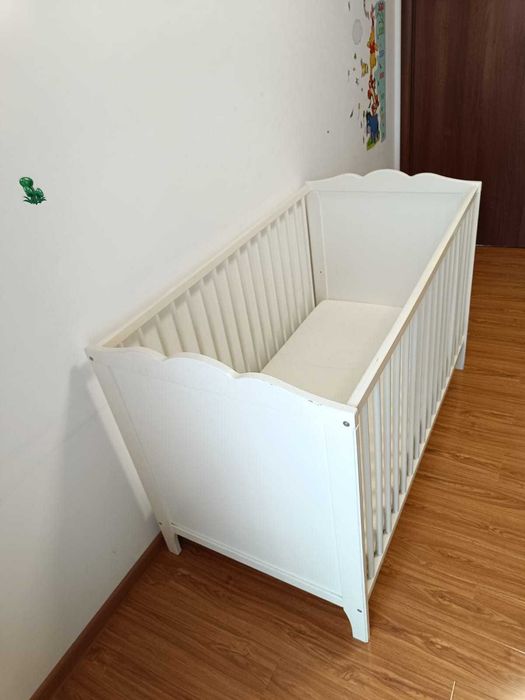 Patut bebe IKEA Smagora Pat Copii + Saltea