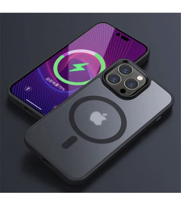 Husa Magsafe Bump Silicon Mat Iphone 14/15/16/17 Pro Max Plus Air