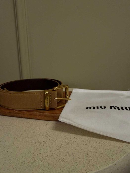 Curea miu miu bej noua cu eticheta originala