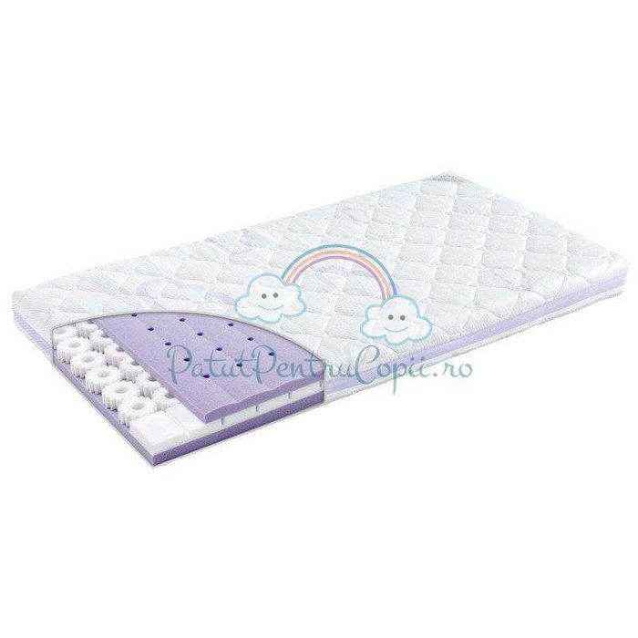 Vand 2 Patute copii  cu saltele incluse, din Lemn Masiv 140x70cm