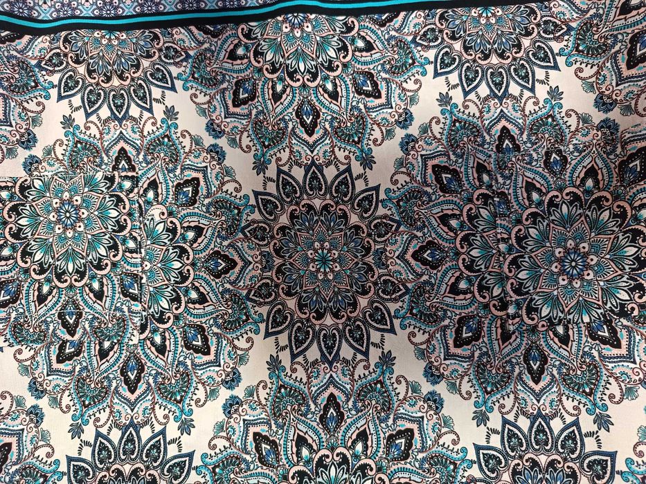 Rochie de vara scurta M 38 turquoise bleumarin