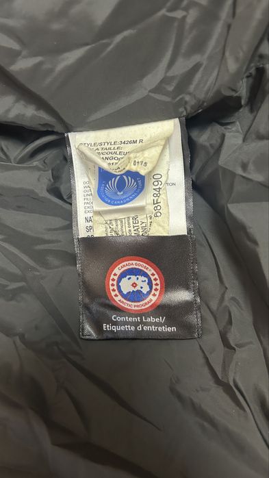 CANADA GOOSE - Parka BLACK red logo jacket - Size : M