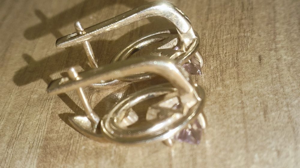 Золотые серьги 585 проба