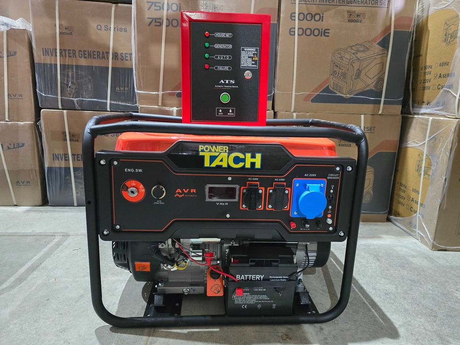 8 KW Генератори за ток агрегат за ток моно с ел.старт 16Hp + ATS Табло