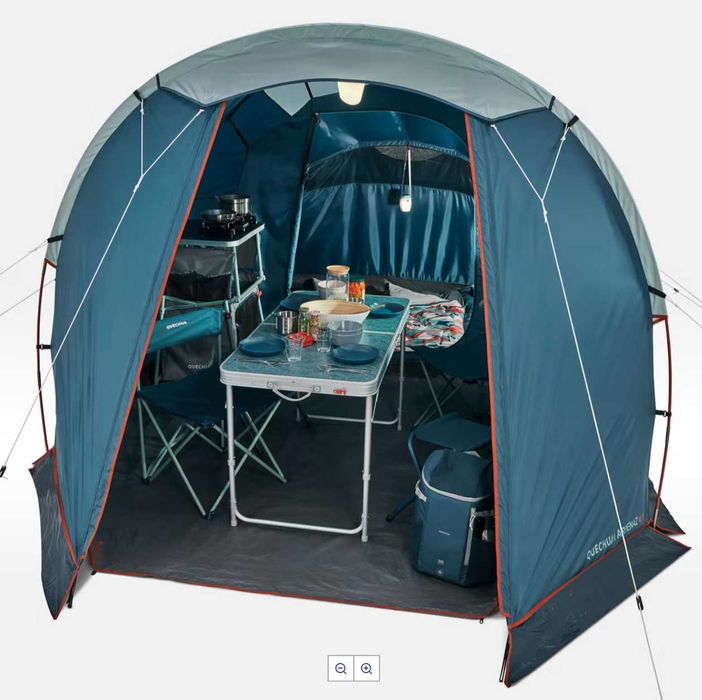 Cort de camping 4 locuri, Decathlon Quechua Arpenaz 4.1, nou, nefolosit, in cutie.