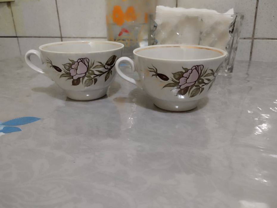 Фарфоровые чайные чашечки "Рига" времён СССР