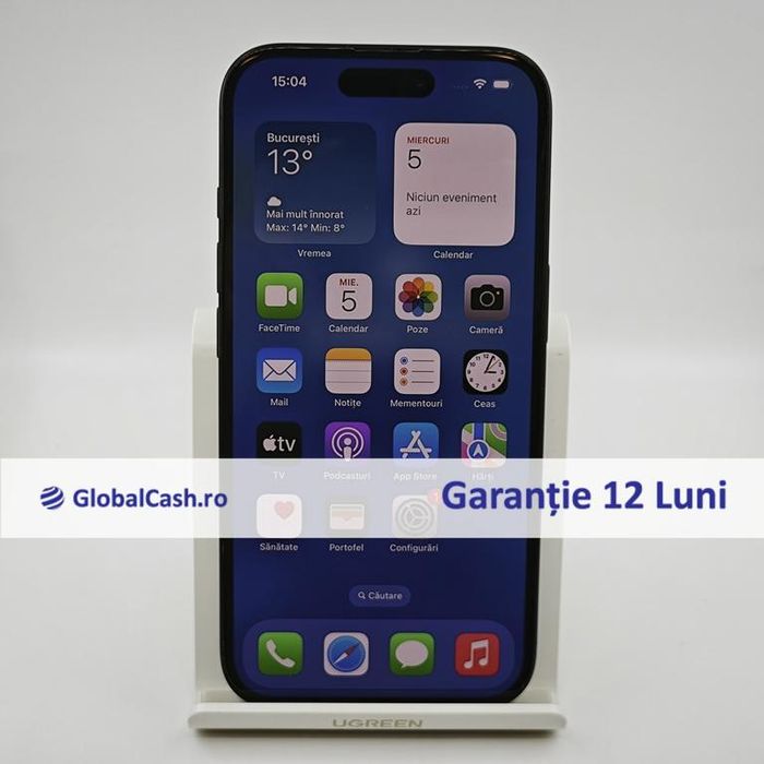 Apple IPhone 16 128GB, Black, liber, grad A | GlobalCash.ro #LU28226