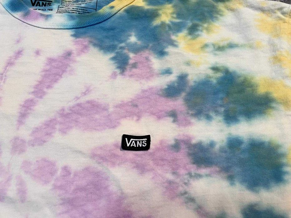 Vans "Off The Wall" Tie-Dye Long Sleeve Tee - Pastel Spiral