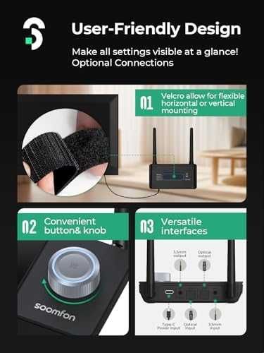 Нов трансмитер Безжичен Bluetooth 5.3 аудио адаптер за TV, LCD дисплей