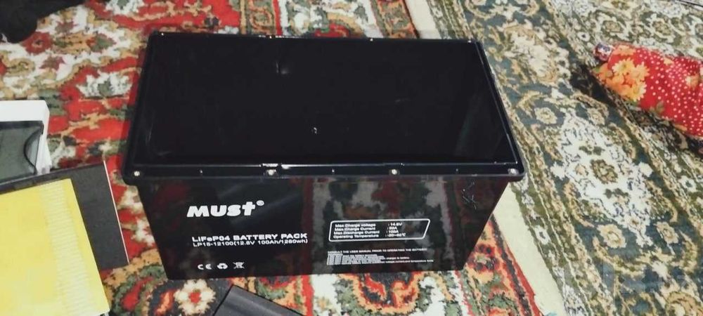 Аккумулятор MUST LiFePO4 12.8V 100Ah Bluetooth