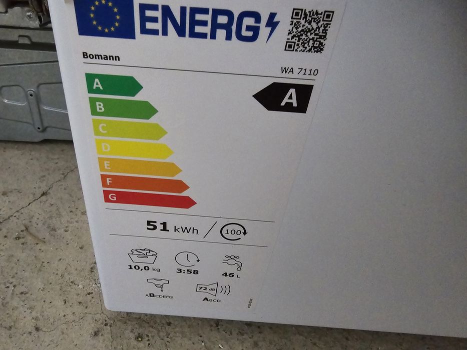 Нова 10 кг пералня Боман/Bomann