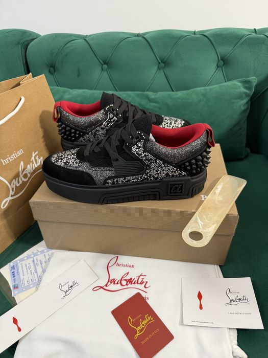 Adidasi Louboutin piele naturala Full Box colectie noua Premium