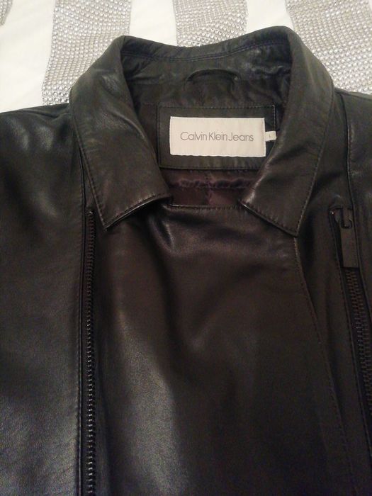 Geaca de piele originala Calvin Klein stare excelenta