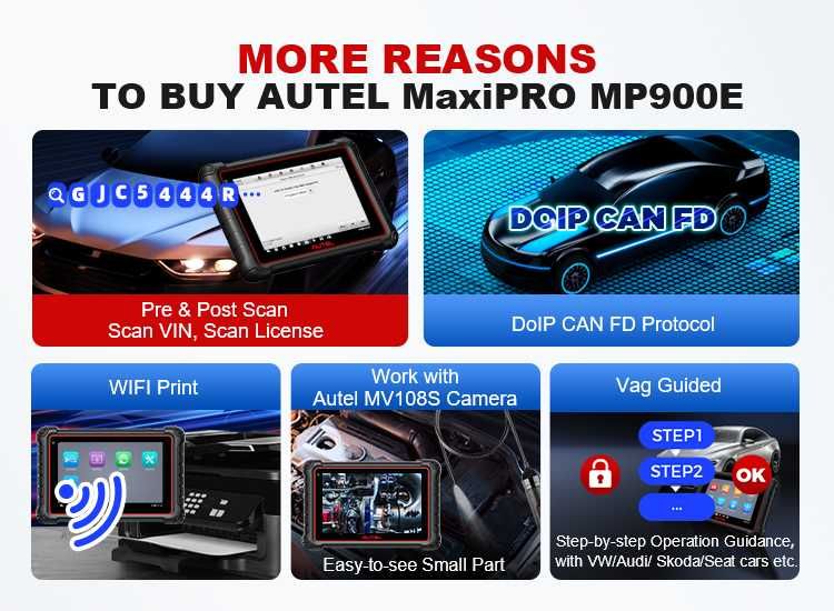 Tester auto profesional, Autel MP900E Original in Romana, CADOU MV105S