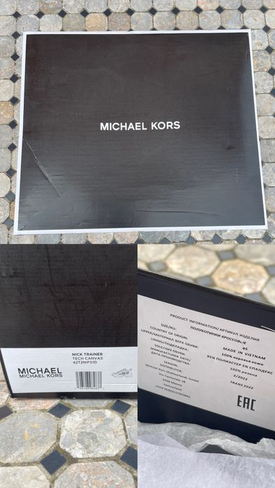 Adidasi Michael Kors - marimea 45 - negri cu logo MK