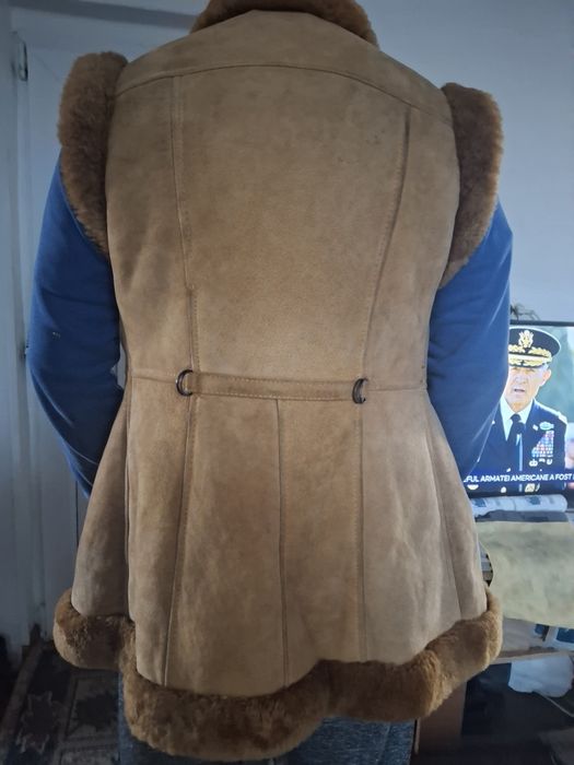 Bunda piele naturala de oaie pentru adulți