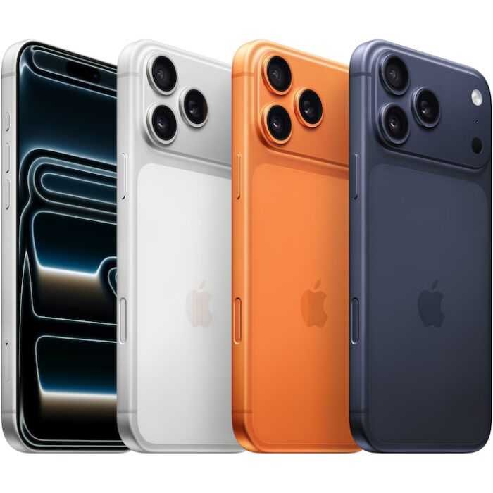НОВ! 24М ГАРАНЦИЯ! iPhone 17pro Лизинг от 45€/м Silver orange blue 256
