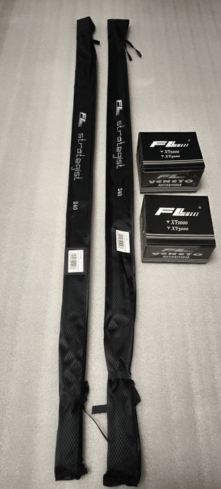 SET 2 Lansete Spining Strategist Fast Spin 2.40 + 2 Mulinete FL XF 300