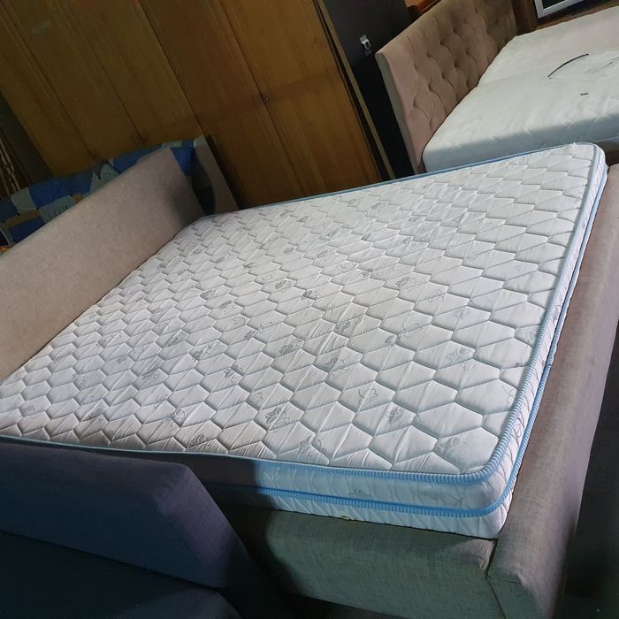 Pat dormitor tapițat 1,6om/2m+ saltea OFERTĂ