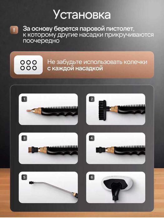 Пароочиститель из 18 насадок, паровой очиститель для мебели