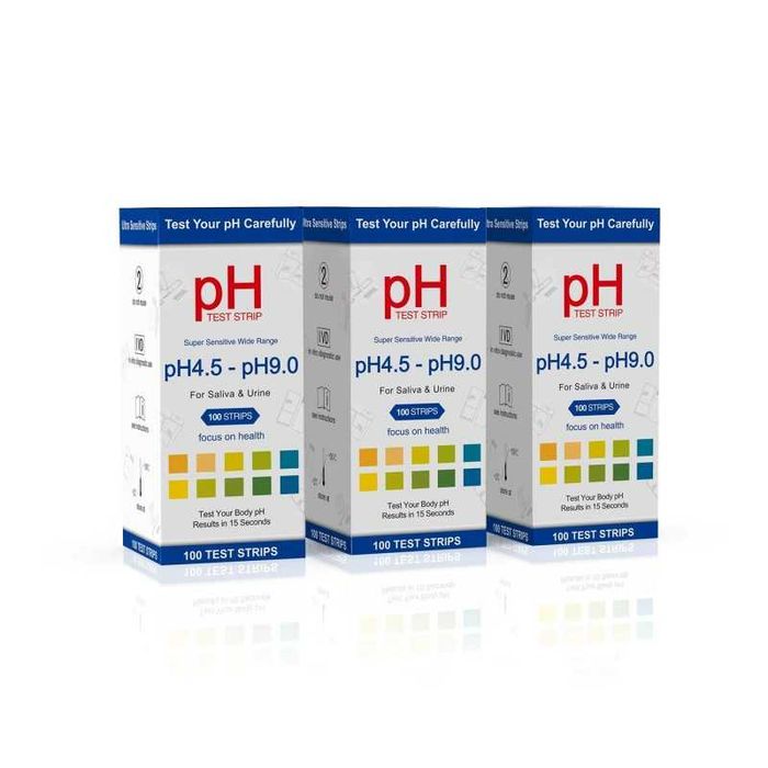 pH тест ленти с обхват 4.5–9pH,За слюнка, урина,100бр в кутия 20214444