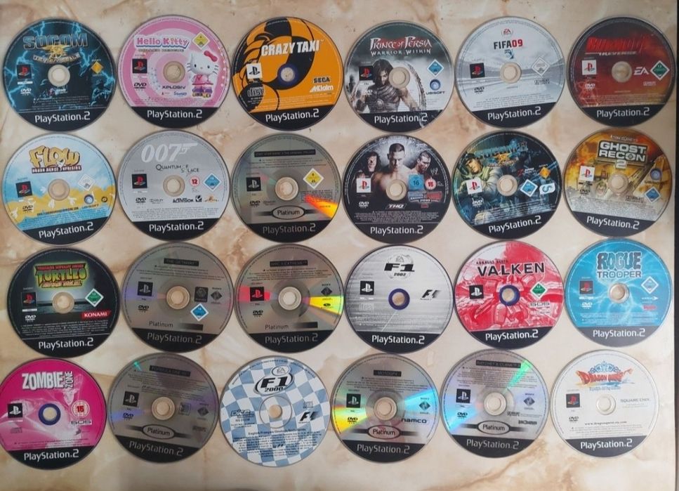 [PS2] Vând 80 jocuri originale pentru PlayStation 2 //poze reale