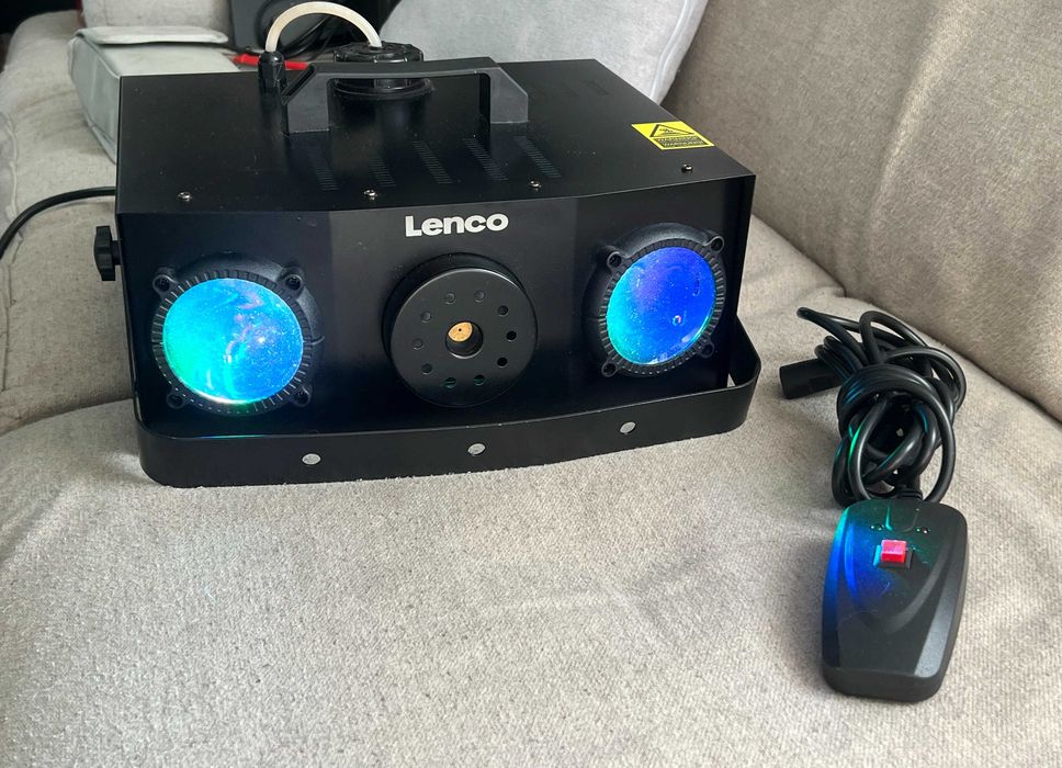 Aparat de fum profesional Lenco LFM-220BK 900W efecte RGB telecomandă