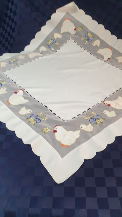 Сервиз с гъски,композиция с гъски  чифт патици,Великденско каре