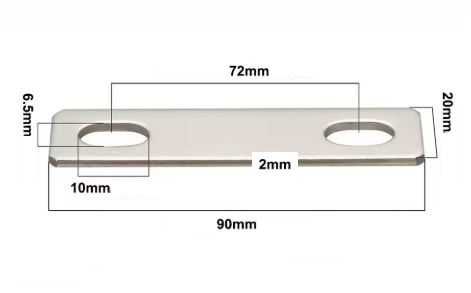 Busbar solid cupru nichelat pentru celule LiFePO4