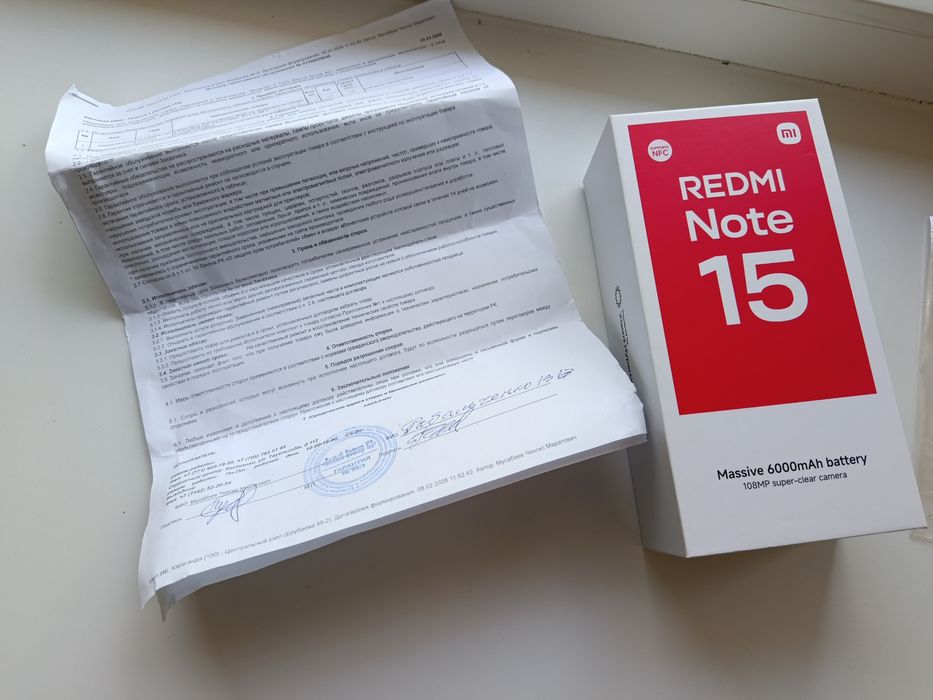Обмен  редми ноти 15 состояние нового