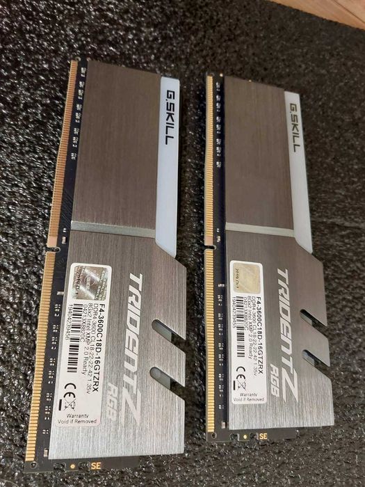 16GB DDR4 3600Mhz CL18 - G.Skill TidentZ RGB