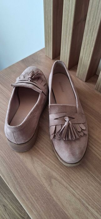 Дамски обувки в цвят розова пудра. 37 номер. Запазени.