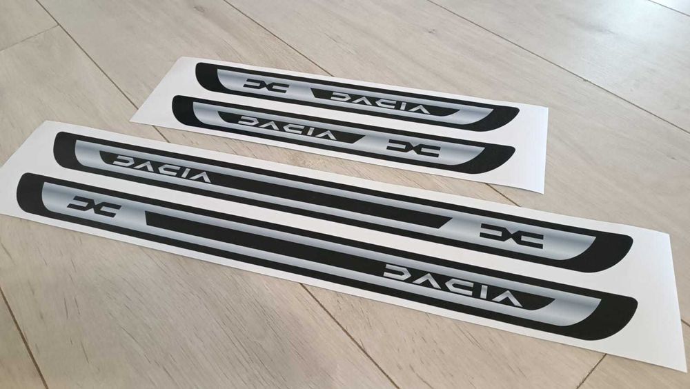 Stickere auto  / autocolante protectii praguri Dacia Duster, Logan etc