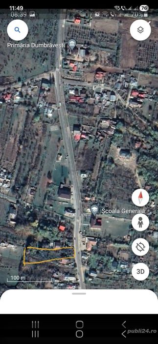 Teren Intravilan Dumbravesti Prahova, energie electrica, apa, canalizare, gaze, poziție centrală